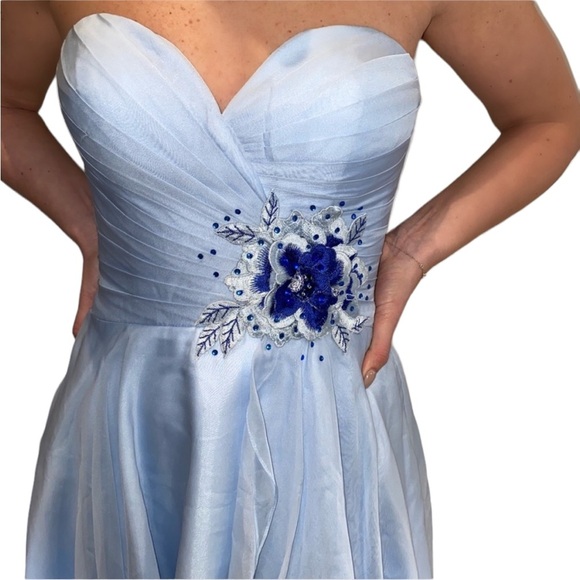 Jovani Homecoming Dress Light Blue - Picture 2 of 3